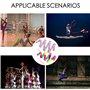 Ruban Danse, 2m Rubans Danse Scintillant Ruban de Gymnastique, Ruban de Gymnastique Rythmique pour Enfants Filles Danse Artistiq