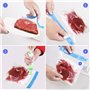 OFKPO Kit de Sac sous Vide Alimentaire avec Pompe Manuelle, Sacs de Rangement Alimentaire Scéllés, sous Vide Réutilisables pour 