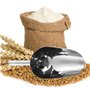 OFKPO Pelle INOX Pelle à Farine INOX, Pelle à Nourriture pour Barre de Fête de Mariage Outils Accessoires de Cuisine