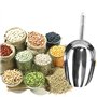 OFKPO Pelle INOX Pelle à Farine INOX, Pelle à Nourriture pour Barre de Fête de Mariage Outils Accessoires de Cuisine