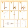 Litimkat Support mobile pour lit bébé, support mobile bébé réglable en hauteur en bois, adapté aux lits d'enfants et aux tables 