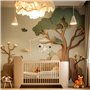 Litimkat Support mobile pour lit bébé, support mobile bébé réglable en hauteur en bois, adapté aux lits d'enfants et aux tables 