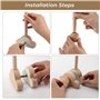 Kasanni Support Mobile Bebe, support mobile bébé réglable en hauteur en bois, adapté aux lits d'enfants Suspension Carillons éol