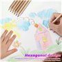 Auauraintt 24 Boîtes de 6 Mini Crayons de Couleur, 144 Dans un Étui en Carton, Crayons en Bois Multicolores pour Enfants, Dessin