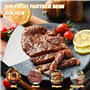 Sprifityy Set de spatules à Barbecue en Acier Inoxydable,Set de 2 pièces Teppanyaki Spatule,Contient 30 papiers burger,Manche en