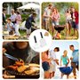 Sprifityy Set de spatules à Barbecue en Acier Inoxydable,Set de 2 pièces Teppanyaki Spatule,Contient 30 papiers burger,Manche en