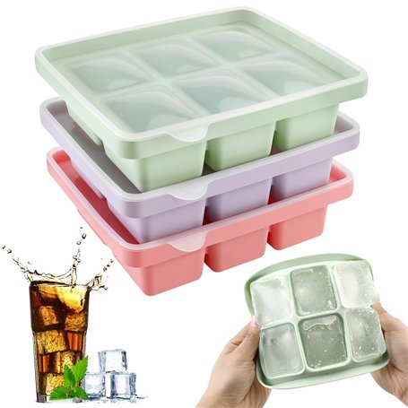 Auauraintt 3pcs bacs à glaçons