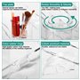 Organisateur Maquillage, Transparent Rotatif 360° PréSentoir Cosmétique Grande Capacité, Rangements pour Produits Cosmétiques Po