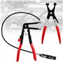 Pince Collier de Serrage Paquet de 2 Pince à collier de serrage avec col droit pour enlever et installer des colliers de serrage