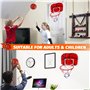 Mini Panier de Basket Set, Panier de Basket Interieurt avec Ballon de Basket、Pompe à Ballon und Outils d'installation, Mini Pani