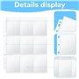 Classeur de cartes 60 pages 1080 Pochettes pour Cartes Pokemon,Protège Page Photo Double Face, Pokemon Trading Card Sleeves pour