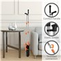 Ensemble Balai et Pelle, Balai et Pelle à Poussière avec 115cm Long Manche, Ajustable Pelle et Balayette pour Nettoyage Maison C