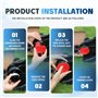 CHIHOLEN Fil de débroussailleuse compatible avec Bosch F016800431,37 cm x 3,5 mm pour débroussailleuse Bosch AFS 23-37, avec cou