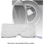 MALAYAS- 2 x Shark Steam Cleaner Mop Pocket Cleaning Pads Covers for S2901 S3501 S3502 S3601 S3701 S3901 SM200 S3455 S4501 by De