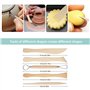 24pcs Outil de Poterie Sculpture Argile Burin Modelage, Outils de Sculpture,Kit d'outils Poterie pour Céramique,pour Sculpture,A