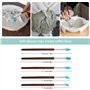 24pcs Outil de Poterie Sculpture Argile Burin Modelage, Outils de Sculpture,Kit d'outils Poterie pour Céramique,pour Sculpture,A