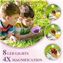 Microscope Enfant,500X Microscope Numérique Portable avec écran IPS 2"