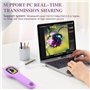 Microscope Enfant,500X Microscope Numérique Portable avec écran IPS 2"