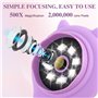 Microscope Enfant,500X Microscope Numérique Portable avec écran IPS 2"