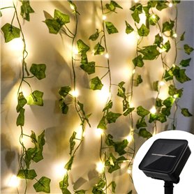 Lierre Artificiel Guirlande Lumineuse Solaire