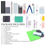 Keadic Lot de 55 outils de modélisation professionnels de base pour loisirs créatifs, kit d'outils de construction Gunpla, kit d