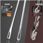 LUOJINYI Lot de 3 pinces de cuisine professionnelles en acier inoxydable - Pour la cuisine, les barbecues, la cuisine, les fêtes