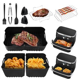 LUOJINYI Silicone Moule Air Fryer pour Ninja Foodi Flex 10.4 l AF500EU(1x10