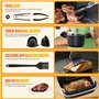 LUOJINYI Silicone Moule Air Fryer pour Ninja Foodi Flex 10.4 l AF500EU(1x10,4L & 2x5,2L), 10 Pièces Accessoires Air Fryer,Moule 