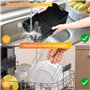 LUOJINYI Silicone Moule Air Fryer pour Ninja Foodi Flex 10.4 l AF500EU(1x10,4L & 2x5,2L), 10 Pièces Accessoires Air Fryer,Moule 
