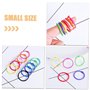 Wenrescry Lot de 100 Anneau reliure, anneaux de classeur en métal de 30 mm - Multicolore - Pour scrapbooking, album photo, album