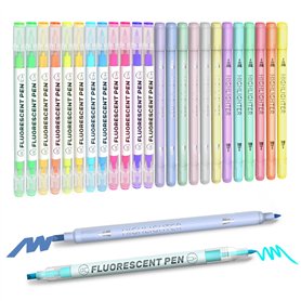 Surligneurs Pastel，EooUooIP® 24 Extra-fin Surligneurs Marqueur