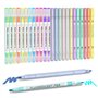 Surligneurs Pastel，EooUooIP® 24 Extra-fin Surligneurs Marqueur