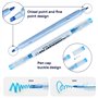 Surligneurs Pastel，EooUooIP® 24 Extra-fin Surligneurs Marqueur, Double pointes (fine ou plate), 4 styles de couleurs dont macaro