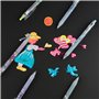 EooUooIP Stylo Gel Paillette,Stylos à Bille à Encre Gel,Stylo Pail-lette,16 Stylos Gels de Couleur Pailleté,Idéal pour Livres à 