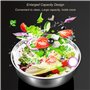 Essoreuse à salade électrique, 4,8L Essoreuse à laitue de grande capacité Rotateur de salade en acier inoxydable Séchoir à légum