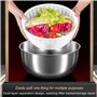 Essoreuse à salade électrique, 4,8L Essoreuse à laitue de grande capacité Rotateur de salade en acier inoxydable Séchoir à légum