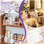 QINERSAW 2 PCS Boîte de Rangement Transparente Maquillage 23 * 9.5 * 6cm Organiseur Maquillage Transparent Boite Rangement Plast