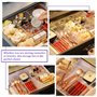 QINERSAW 2 PCS Boîte de Rangement Transparente Maquillage 23 * 9.5 * 6cm Organiseur Maquillage Transparent Boite Rangement Plast