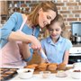 Douilles à Pâtisserie Acier Inoxydable DIY Kits pour Décoration de Gâteaux avec Poches à Douille Réutilisable pour Tarte, Biscui