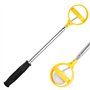 Retriever de Balle de Golf Télescopique Outil Acier Inoxydable Golf Ball Retriever Accessoires Portable Poignée Confortable pour