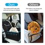 TAMOWA Siege Auto Chien, Siège Auto pour Chien avec Côtés Robustes et Ceinture de Sécurité pour Chien, Siège Voiture Chien pour 