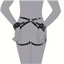 Ceinture de cuisse noire avec menottes