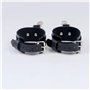 Ceinture de cuisse noire avec menottes, Style Punk, lingerie en cuir PU, porte-jarretelles gothique