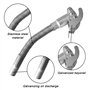 Sporgo Bidon d'essence Bec verseur : jerrican Bec verseur en acier inoxydable Bidon de remplissage Bidon flexible Bec verseur po