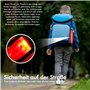 HOSPAOP Lot de 4 cartables à LED clignotantes pour enfant - Rechargeable par USB - Réflecteurs - Lumière réfléchissante - Pour c