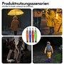HOSPAOP Lot de 4 cartables à LED clignotantes pour enfant - Rechargeable par USB - Réflecteurs - Lumière réfléchissante - Pour c