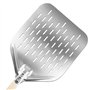 SPORWAY Pelle à pizza en acier inoxydable avec poignée amovible - Pour barbecue à gaz