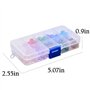 WUBAYI Lot de 150 perles de verre en cristal transparent, pour fabrication de bijoux, boucles d'oreilles, bagues