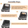 2 Pièces Grille Anti Projection pour Air Fryer Ninja Double Stack XL SL400EU SL300EU, Réutilisable Accessoires Silicone Anti Ecl