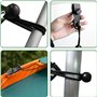 ROTKUSZ 15 pièces Pince pour bache et 15 pièces tendeur Elastique tendeur bache 15CM Fixation bache Multifonction Attache bache 